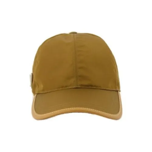 PRADA Переработанный нейлон Кепки Унисекс Коричневый