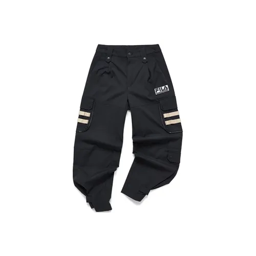 FILA FUSION X White Mountaineering FILA FUSION Hakusan l Коллекция Сотрудничества Повседневные Брюки Женские Глубокий Черный