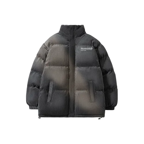 MARGRAF Буква Геометрический узор Воротник-стойка Свободный крой Утолщенный Стандартное издание Пуховая куртка Женская