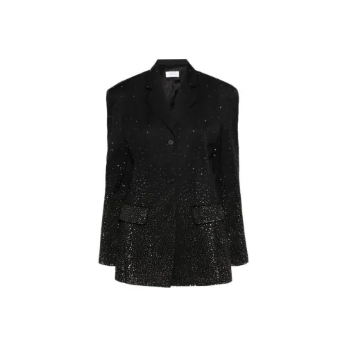 Off Белый Бизнес Костюм Пальто Женские Черный