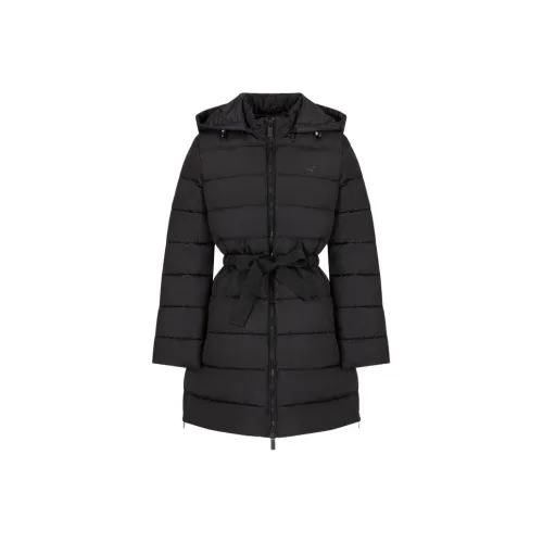 EMPORIO ARMANI FW22 Хлопковый пуховик женский черный