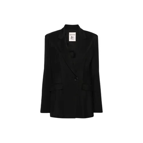 Semicouture SS24 Бизнес Костюм Пальто Женское Черное