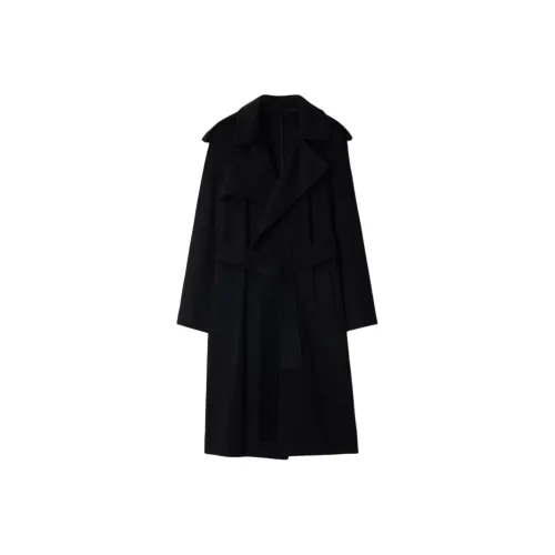 Burberry Кашемировое пальто-платье женское черное