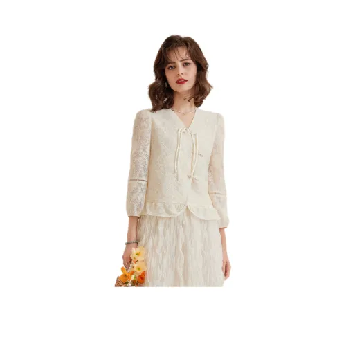 LOUISY AO Cropped Jacket Women's Apricot
