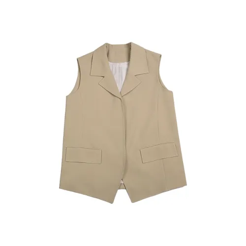 DianThia Хаки Женские Жилеты