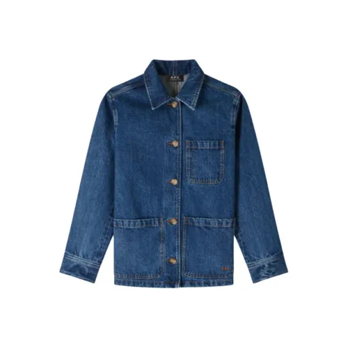A.P.C FW24 Denim Jacket Women's Blue