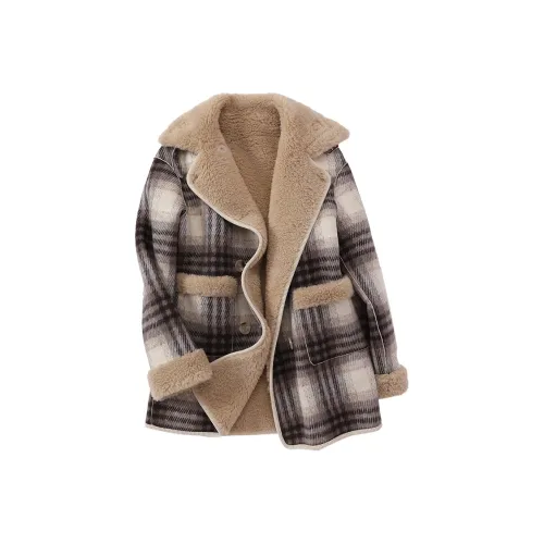 XIANGYING Серый Женский Пальто