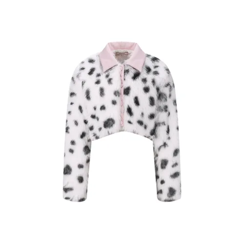 Girly Fancy Club Мех Женский Леопардовый Печатный