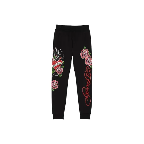 Ed Hardy Черные Женские Повседневные Брюки