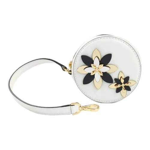 MICHAEL KORS Кожа Монета Кошелек Женские Оптический Белый