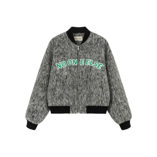 NO ONE ELSE Черное Серое Женское Пальто