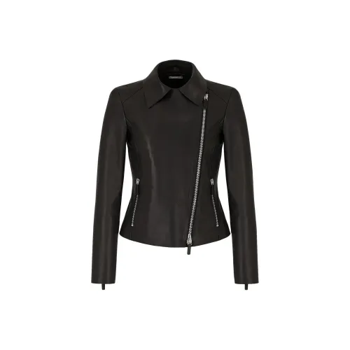 GIORGIO ARMANI Кожа Куртка Женская Черная