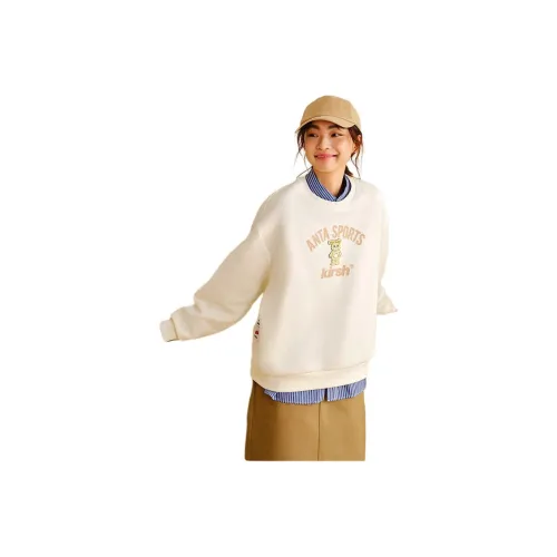 ANTA x KIRSH Sports Life Collection Good Things Happen Толстовка Женская Айвори Белый