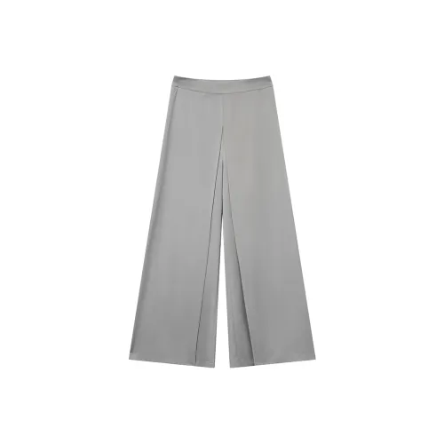 Ouyang Повседневные брюки Женские Снег Серебристо-серый