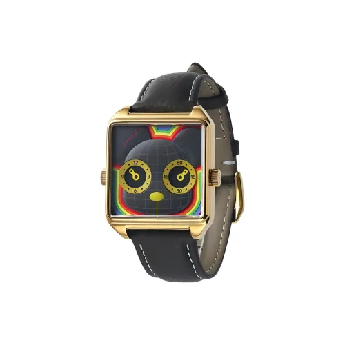 HappieWatch Кварцевый Movement Женские Planet Hunt Часы 42mm*33mm Черные