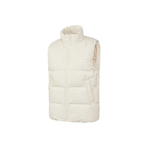 QIAODAN Жилет Женский Кремовый Белый С принтом