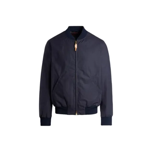 MANIFATTURA CECCARELLI SS25 Танк Bomber Куртки Пальто Мужской Морской Синий