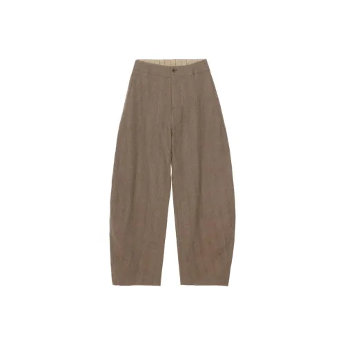 UMA WANG FW24 Повседневные брюки Женские Светло-коричневый