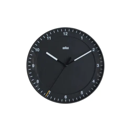 BRAUN Кварцевый механизм пластиковый корпус стенные часы унисекс черный