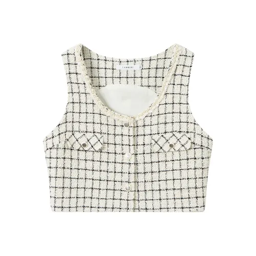 GREEN BELT Клетчатый Женские Жилеты