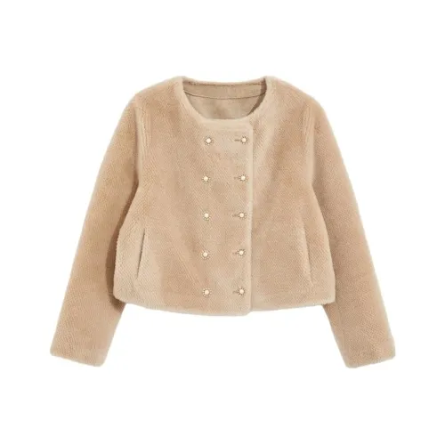 BEBE Верблюжий Женские меховые изделия