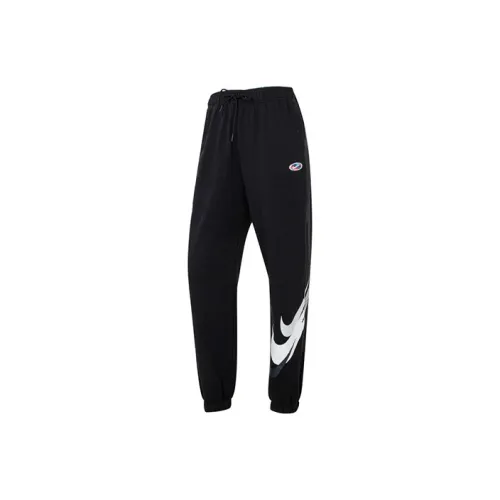 NIKE Черные Женские Вязаные Тренировочные Брюки
