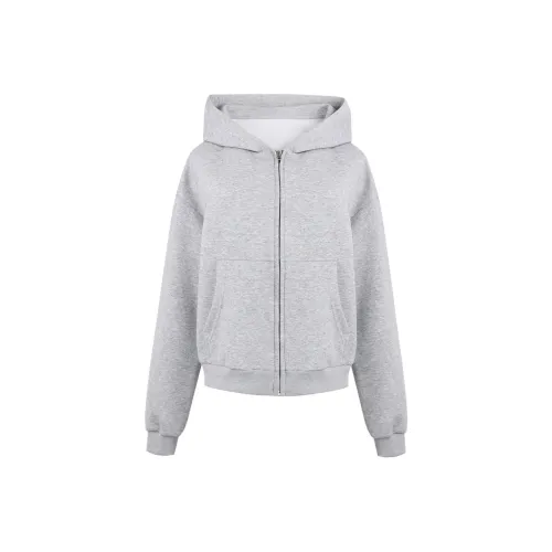 PEASLUNA Толстовка Женская Серого цвета