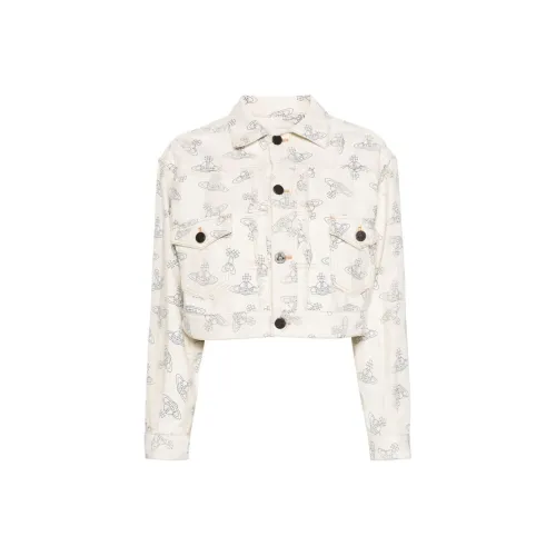 Vivienne Westwood SS24 Denim Jacket Women's Beige