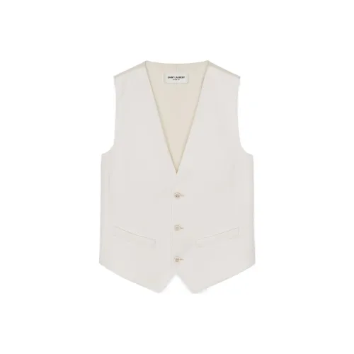 SAINT LAURENT Жилет Женский Белый