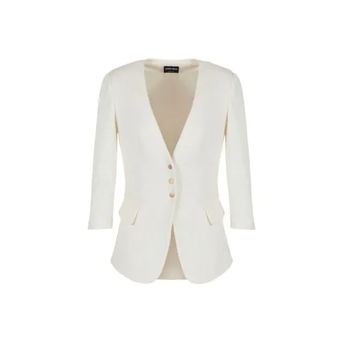 GIORGIO ARMANI Бизнес-костюм Пальто Женское Айвори