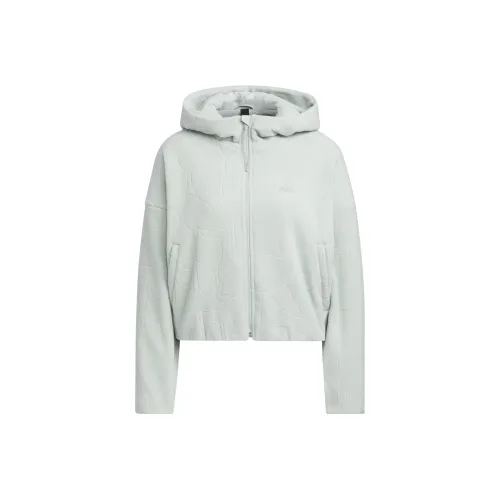 Adidas CITY ESCAPE Серебристо-серый Женские Бархатные Куртки