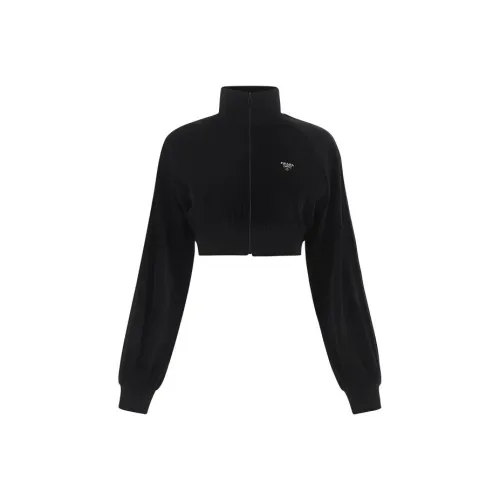 PRADA FW22 Cropped Coat Women's Black PRADA FW22 Укороченное пальто женское черное