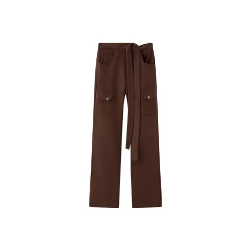BETTERSAY Повседневные брюки Женские Темно-коричневый