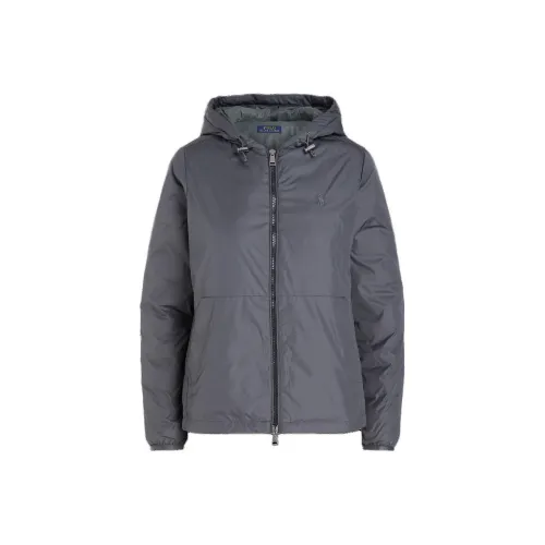 Polo Ralph Lauren Хлопковый пуховик женский серый