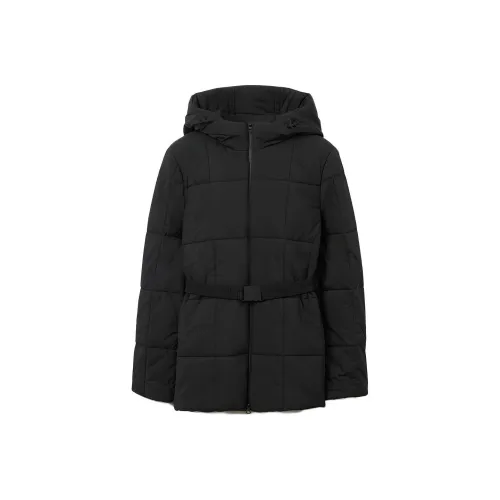 Burberry FW23 Хлопковый пуховик Женский Черный