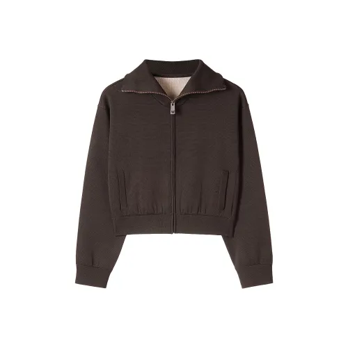 Miss Sixty Cropped Jacket Женская Темно-Кофейная