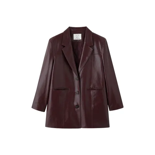 Luqingyi кожаная куртка женская