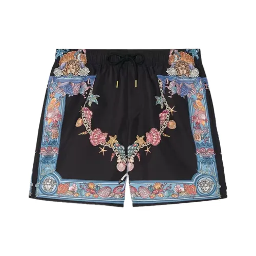 VERSACE Пляжные шорты Мужские Черные