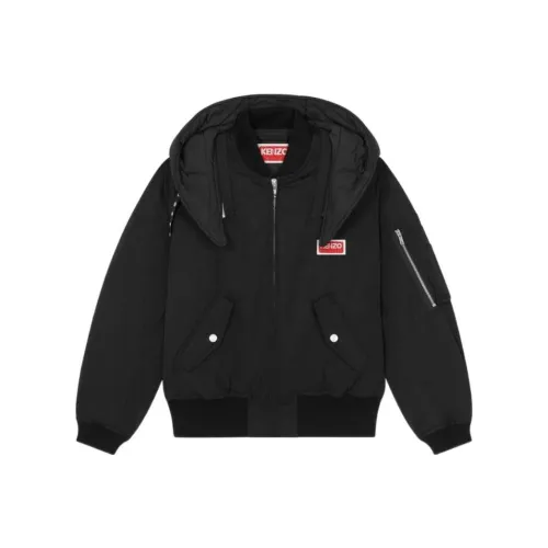 KENZO Черные Женские Объемные Куртки (Пуфы)