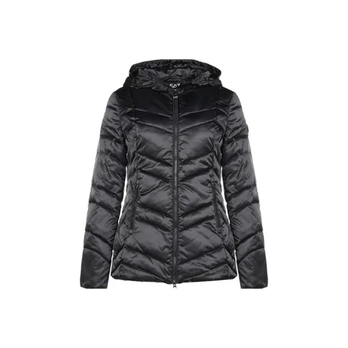 EMPORIO ARMANI Черные женские объемные куртки (пуфы)