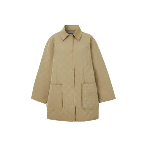 TOTEME SS24 Хлопковый пуховик женский светло-желтый