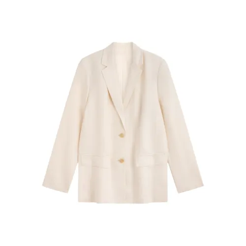 Calvin Klein Бизнес-костюм женский овсяного белого цвета