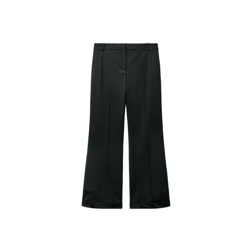 ZARA Черные Женские Повседневные Брюки