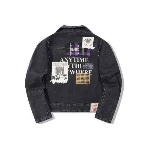 LINING Деним черный Женские джинсовые куртки