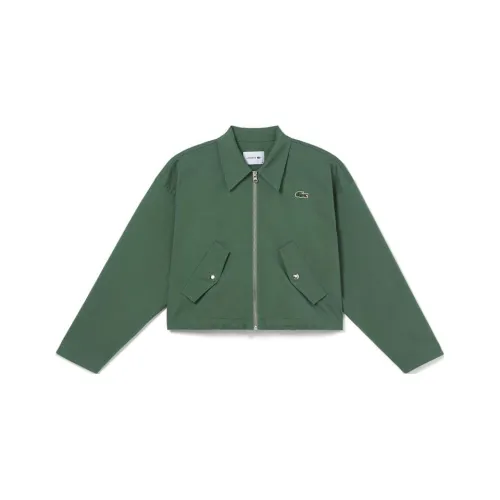 LACOSTE Collaboration SS23 Укороченная Куртка Женская Дерево Зеленый