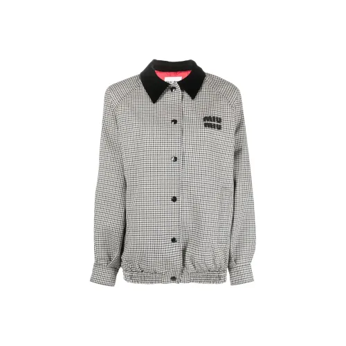 MIU MIU Серый Женское короткое пальто