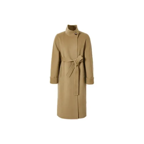 Hopeshow Пальто Женское Золотое Песочный