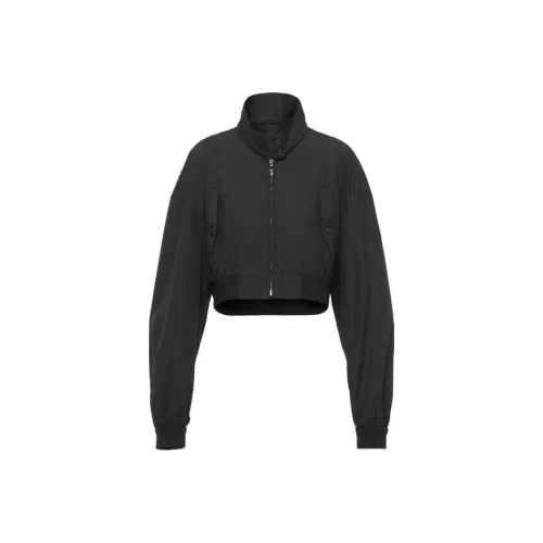 PRADA Черное Женское Короткое Пальто