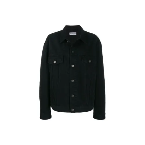 Balenciaga Denim Jacket Regular Fit Women's Black