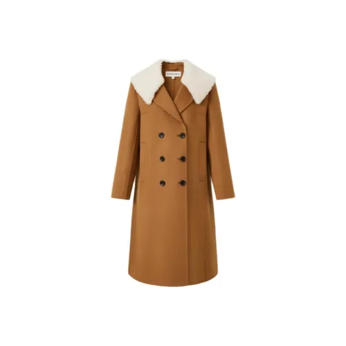 Carven Верблюжий Женское Пальто